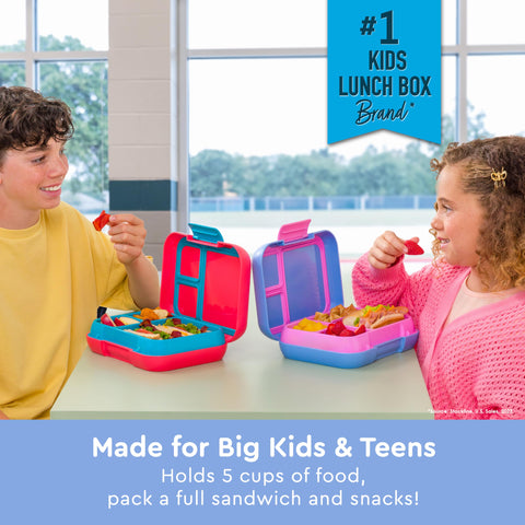 Bentgo Pop removable divider creates flexible compartments for balanced meals.