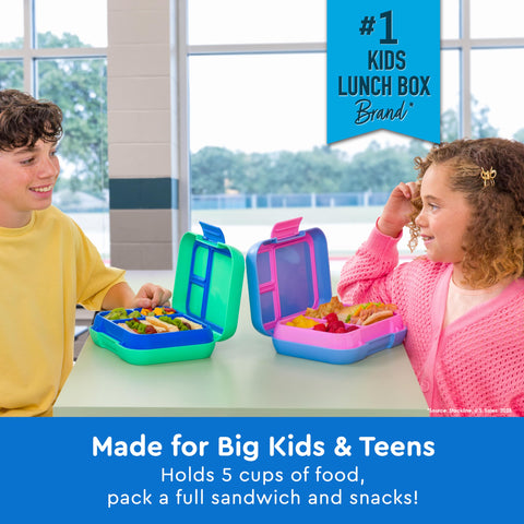 Bentgo Pop removable divider allows a 4-compartment layout.