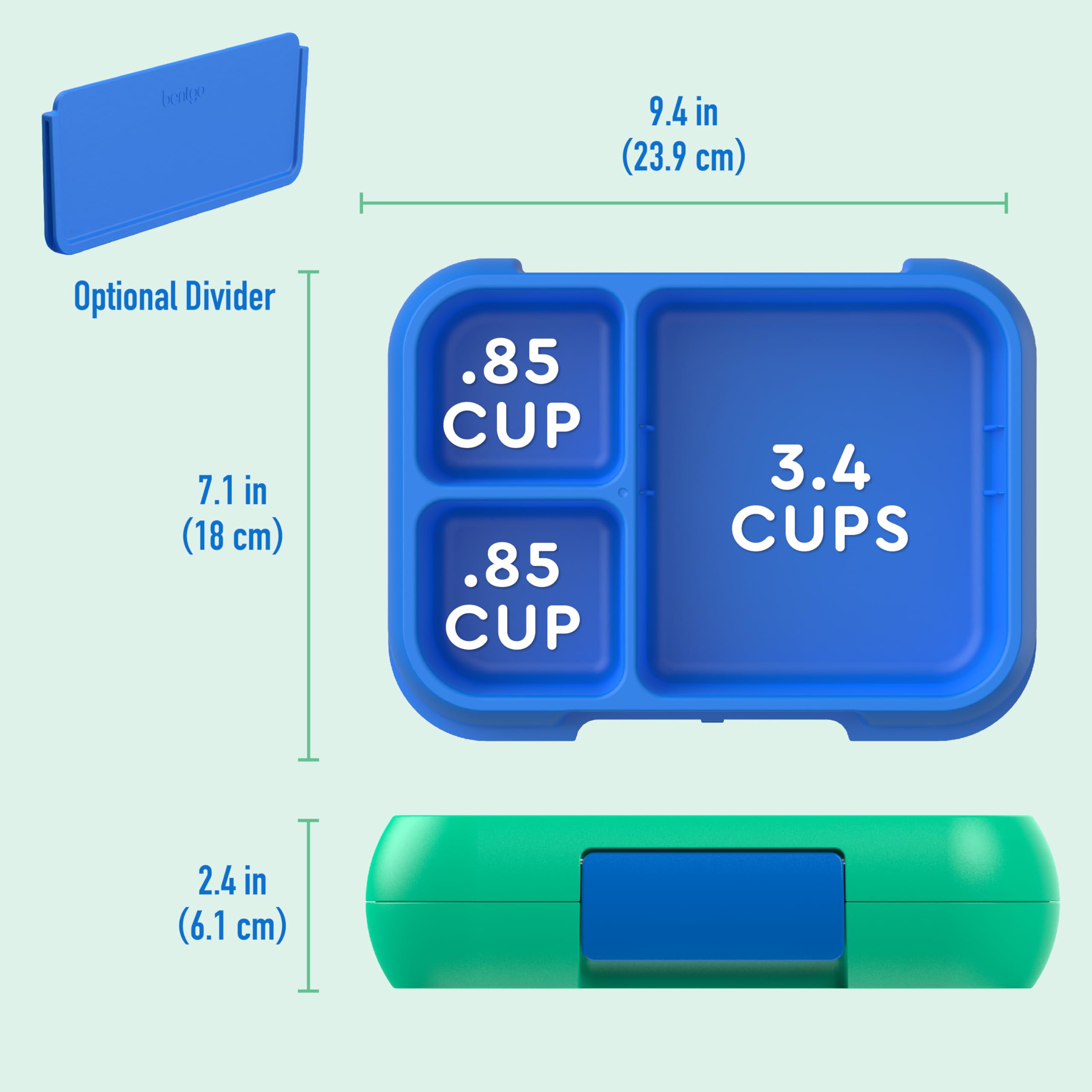 Bentgo Pop secure locking clip helps keep meals in place.