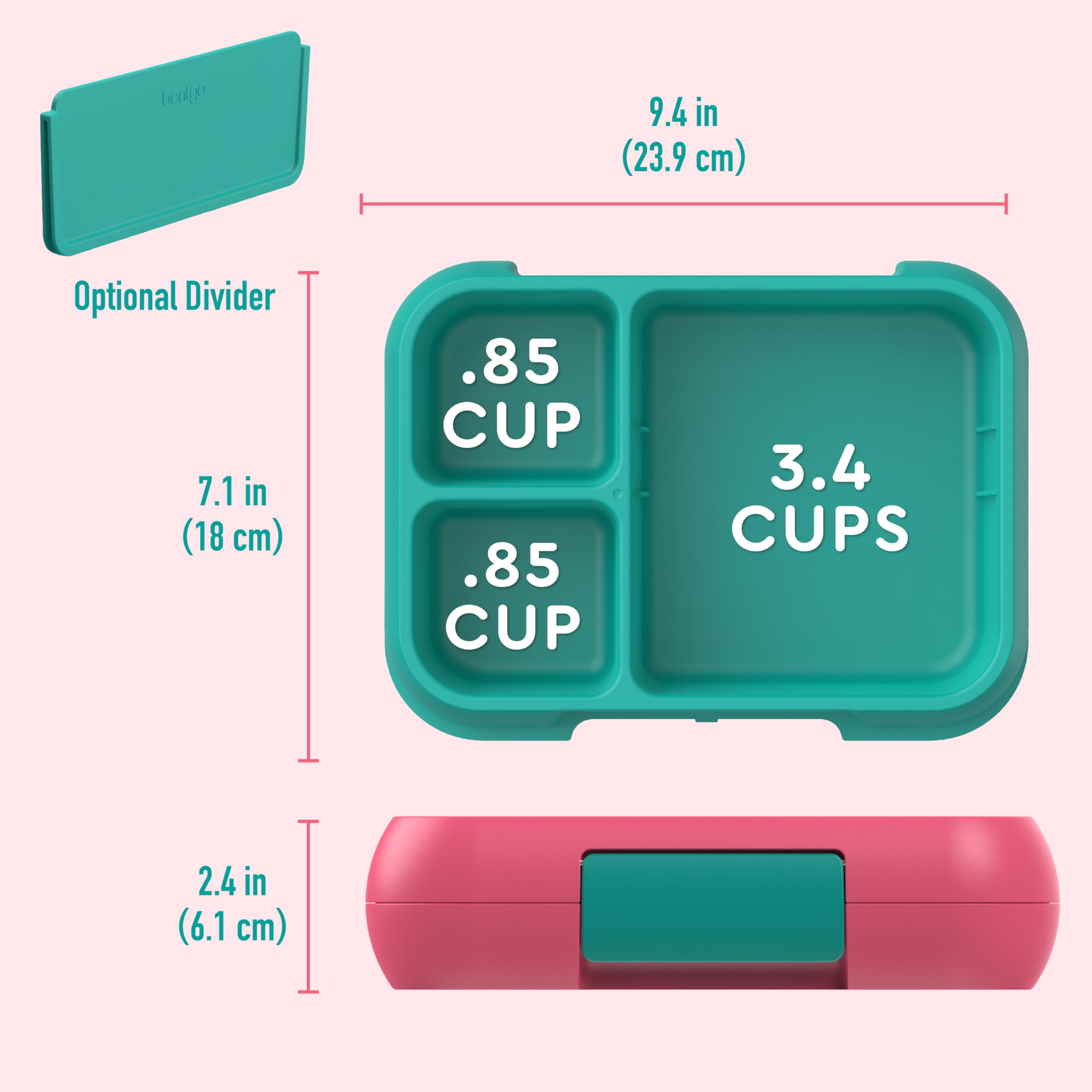Bentgo Pop is microwave and top-rack dishwasher safe for easy cleaning