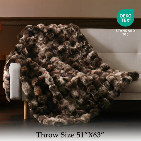 BENVWE soft-side faux fur throw for cloud-like comfort