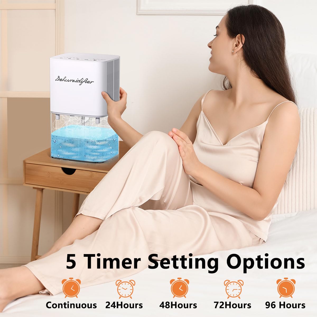 BeOkay dehumidifier features a stable, compact design for any space