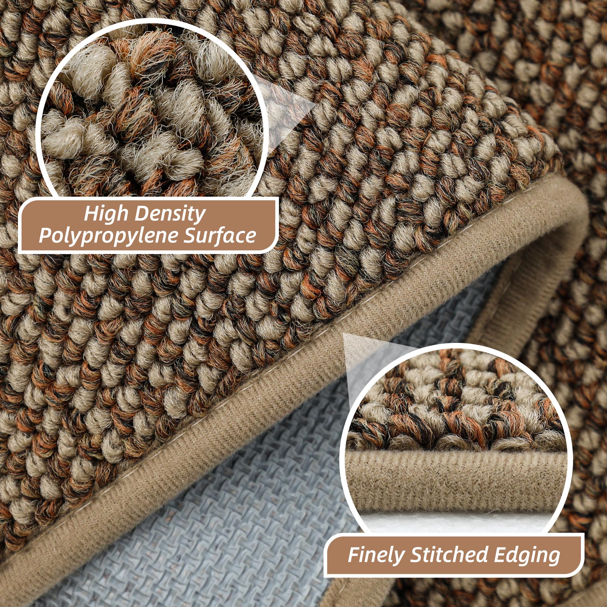BEQHAUSE washable hallway runner ready for cold-water cleaning