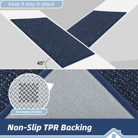 BEQHAUSE kitchen runner is machine washable for easy refreshes.
