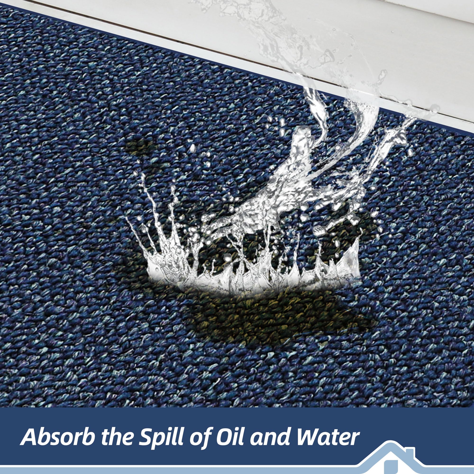 BEQHAUSE 24x60 rug offers stain-resistant fibers for busy kitchens.