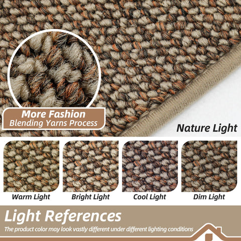 BEQHAUSE machine-washable rug for quick maintenance