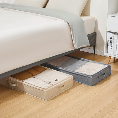 Berdeng dorm room organization demonstrates versatile placement under bed.