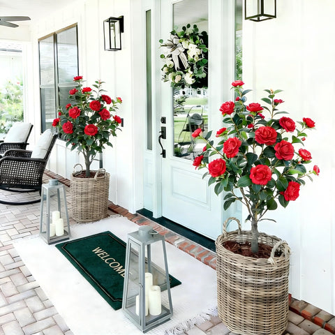Berdkaba quiet-elegance camellia tree for a refined home ambiance.