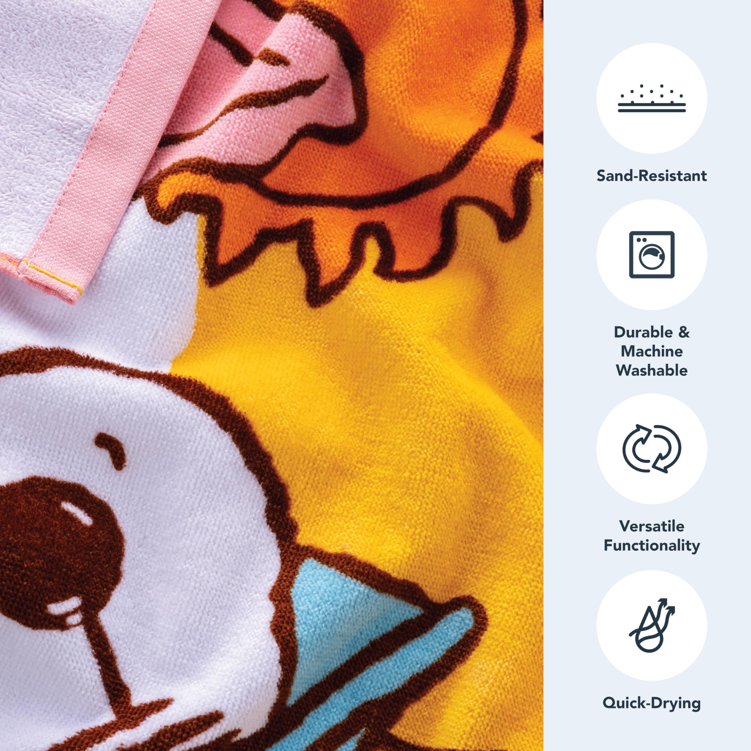 Berkshire Blanket Snoopy towel official Peanuts license adds collectible appeal.