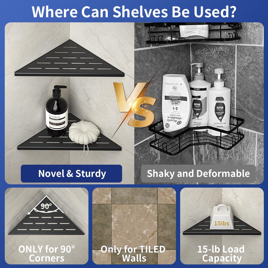 Bernkot shelf slots promote rapid drainage and keep products dry.