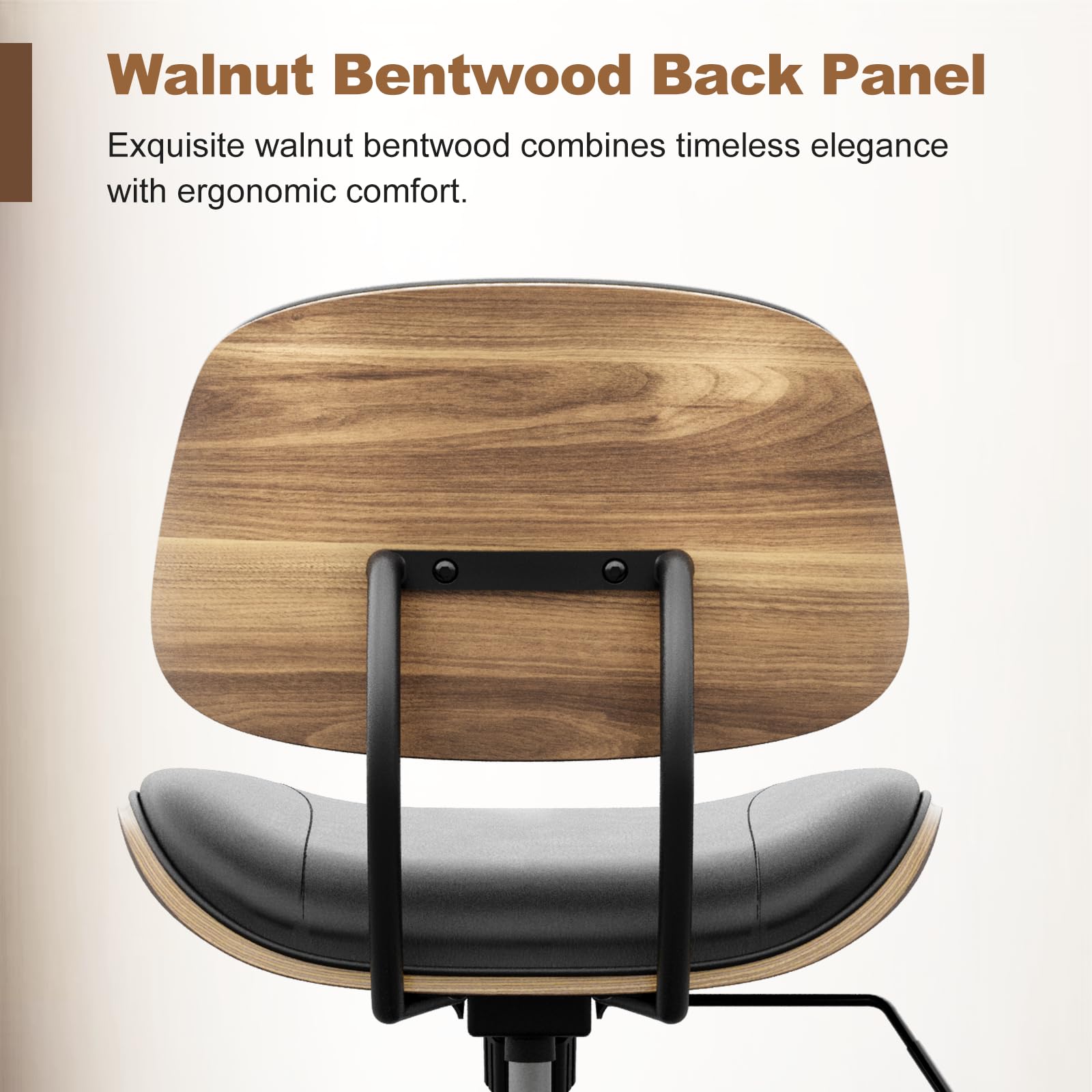 BERYTH walnut backrest adds a modern touch to any workspace