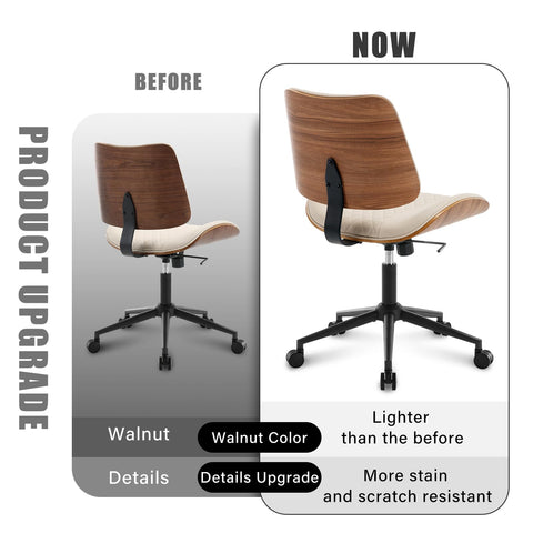 BERYTH beige office chair shown with quick assembly and clean lines.