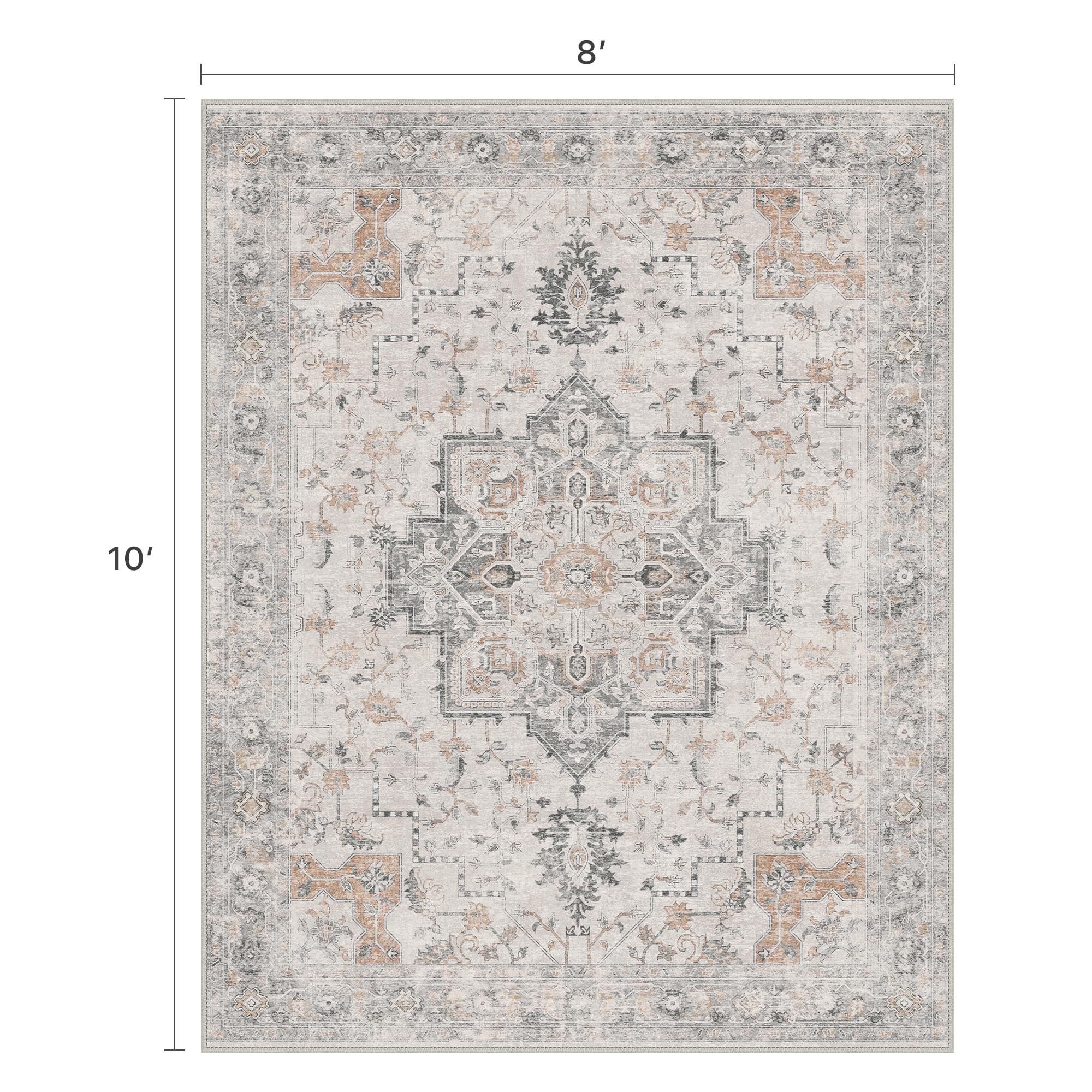 BESBLEE easy-care rug stays fresh with regular vacuuming and cold machine wash.