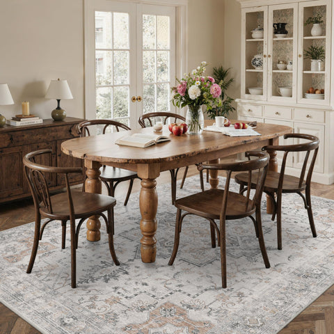BESBLEE non-slip rubber-backed rug provides secure footing in busy entryways.