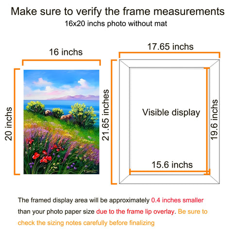 BESCRCL 16x20 brown frame safely packed for safe shipping.