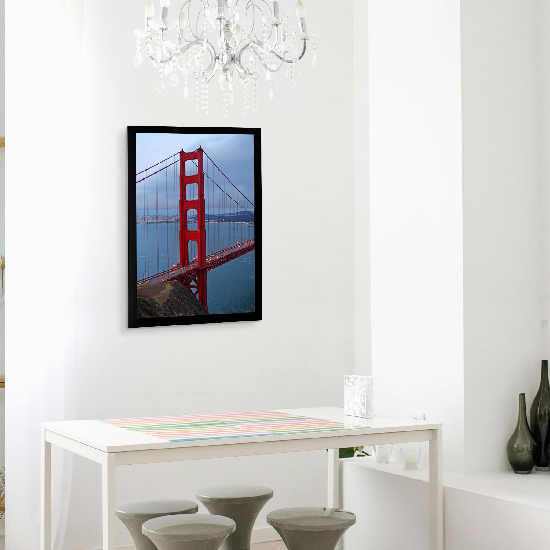 BESCRCL 16x24 frame back panel with mounting hooks for versatile hanging