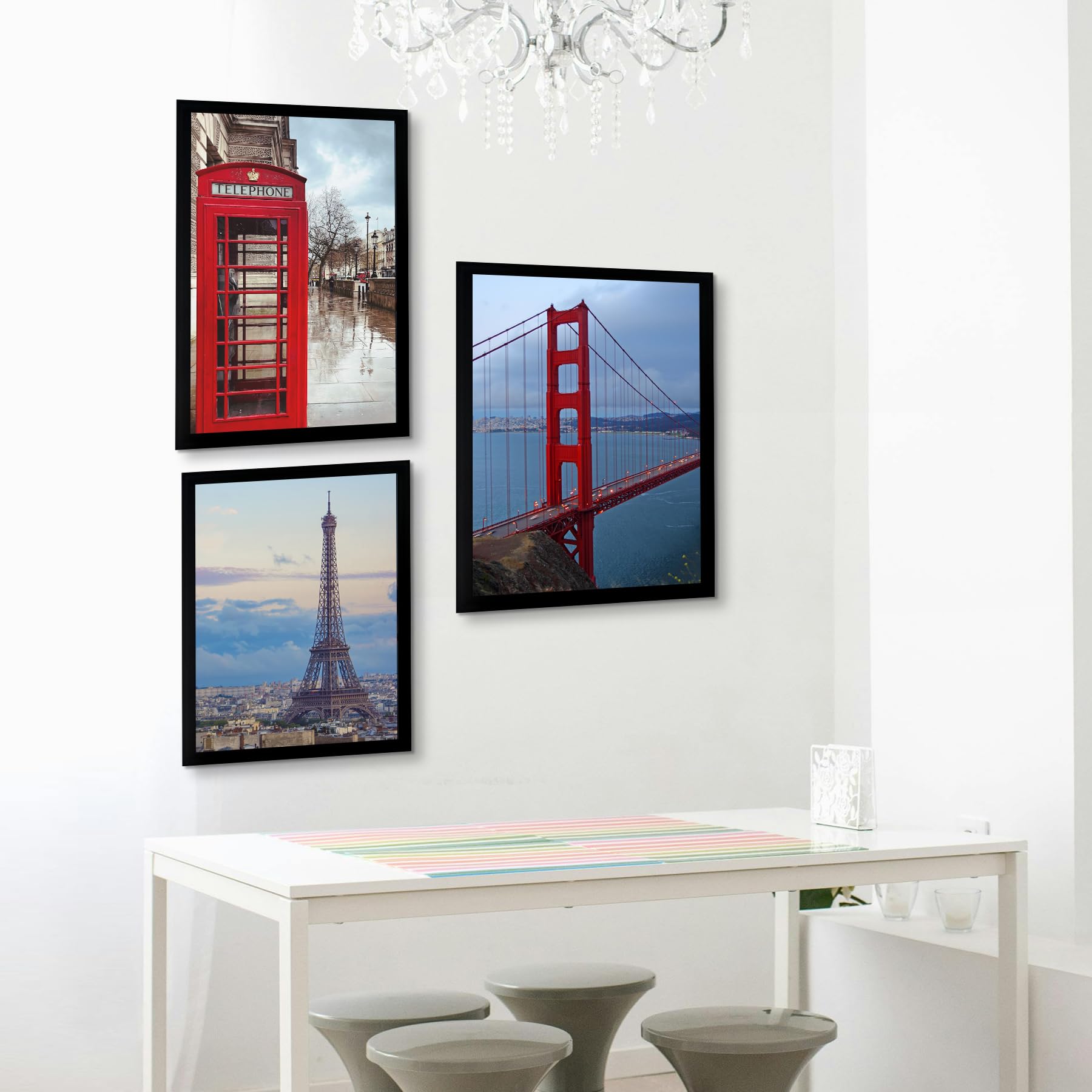 BESCRCL 16x24 frame wall mount holes for horizontal or vertical hang
