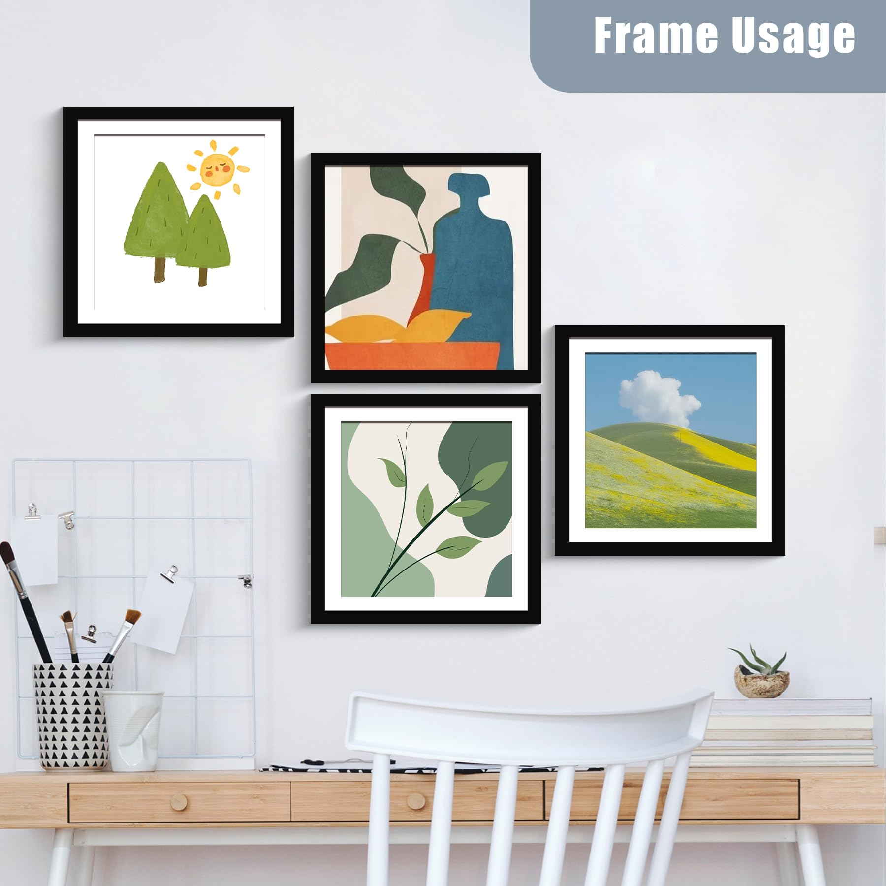 BESCRCL black MDF frame close-up highlighting sturdy edge and finish
