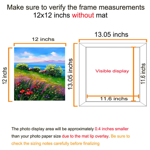 BESCRCL 10x10 photo with mat displayed in the frame