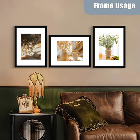 BESCRCL premium MDF frame adds durable, sleek décor to rooms.