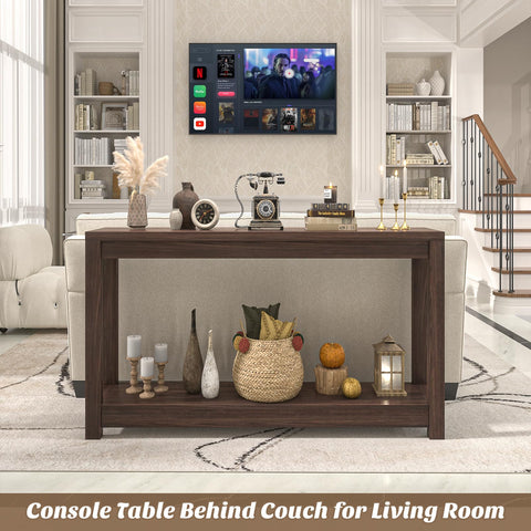 Besiost versatile entryway table ready to function as TV console or storage surface