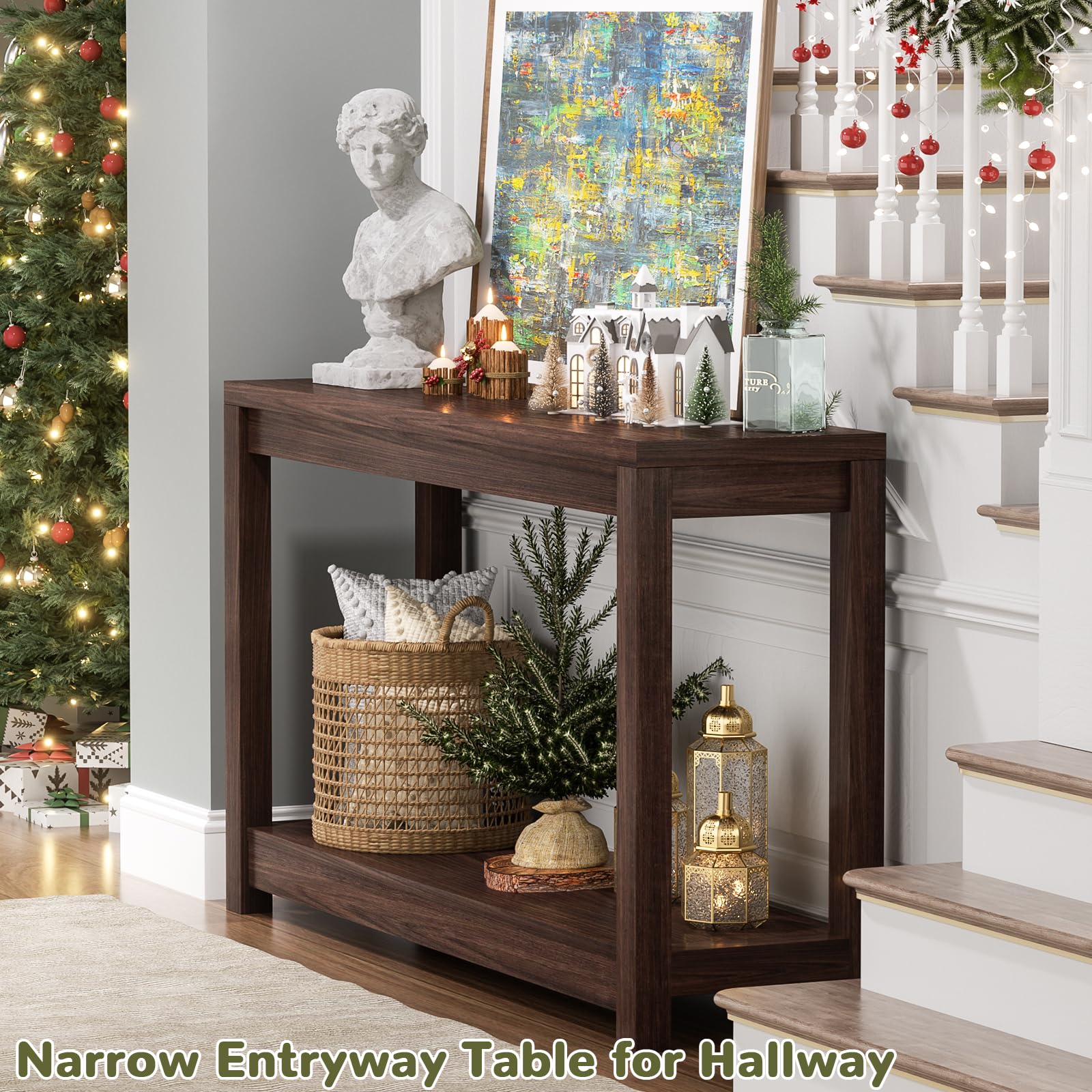 Besiost versatile console table for entryway, TV console, or behind the couch