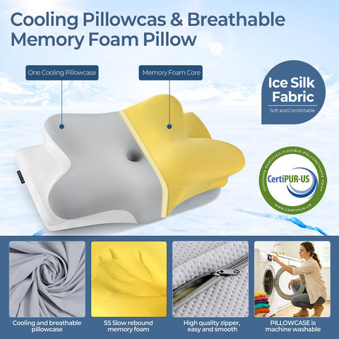 Bespillow neck pillow armrest zone enables comfortable arm placement during sleep.