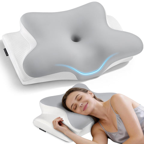 Bespillow cervical neck pillow with 15-degree hollow surface supports natural spine alignment.