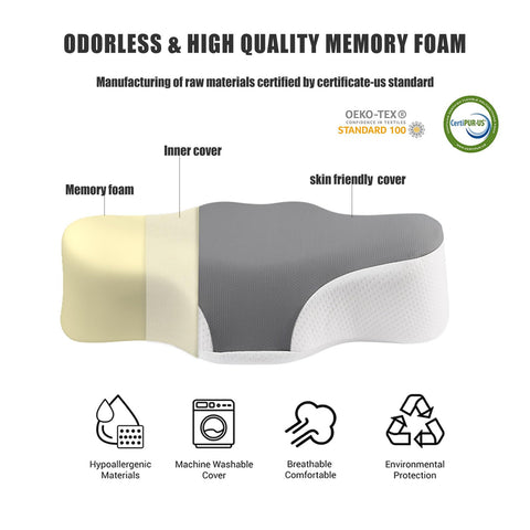 Bespilow ergonomic neck-support design for comfortable travel and rest