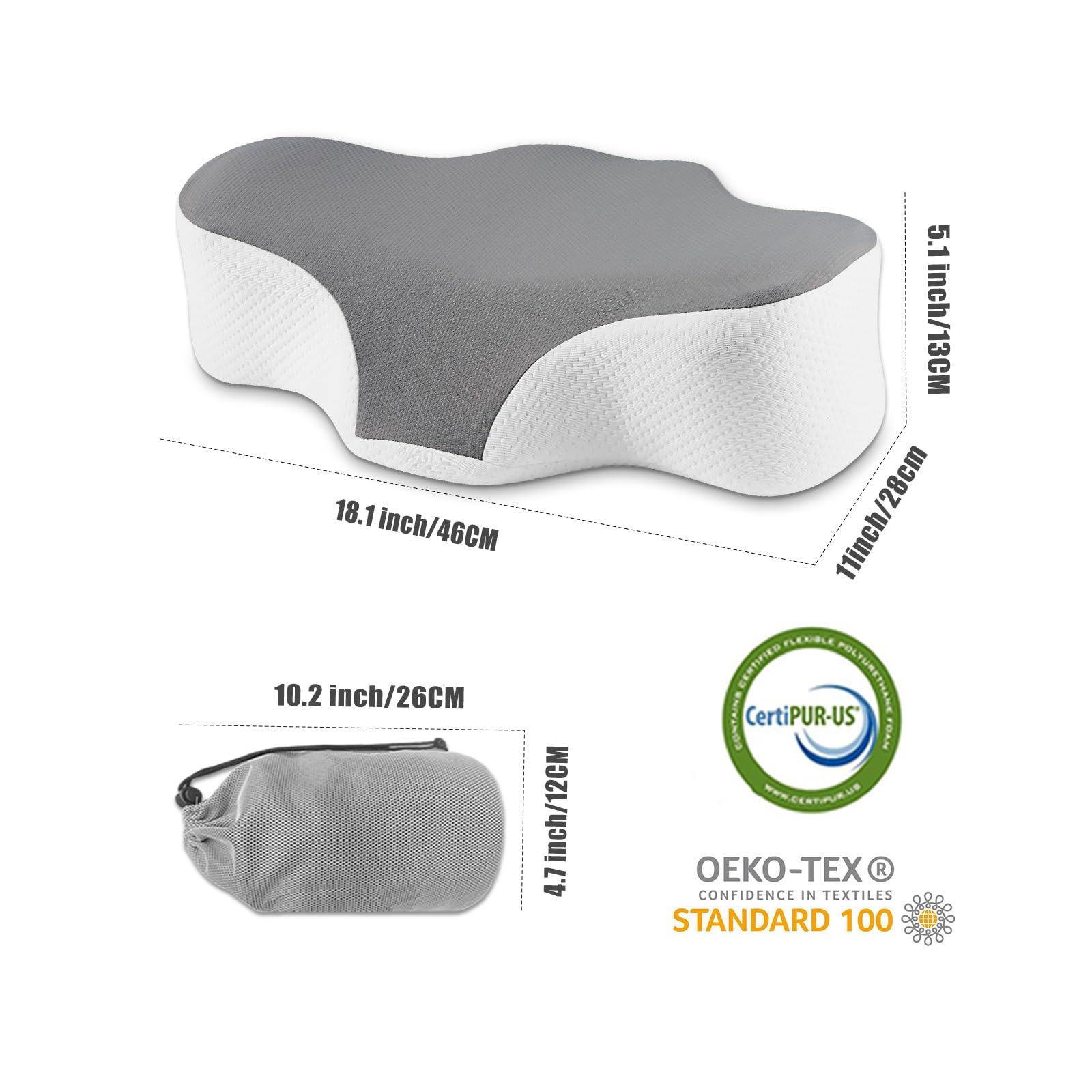 Bespilow pillow suitable for hotel or office neck support