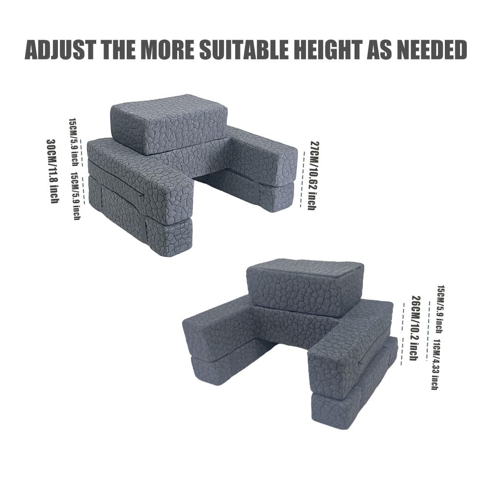 Bespilow leg groove design frees space for leg movement and comfort.