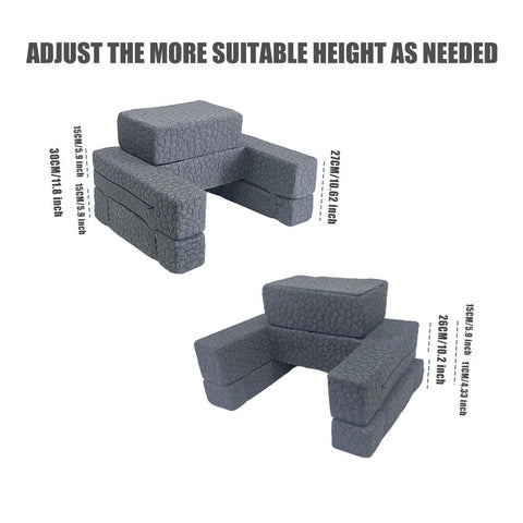 Bespilow leg groove design frees space for leg movement and comfort.