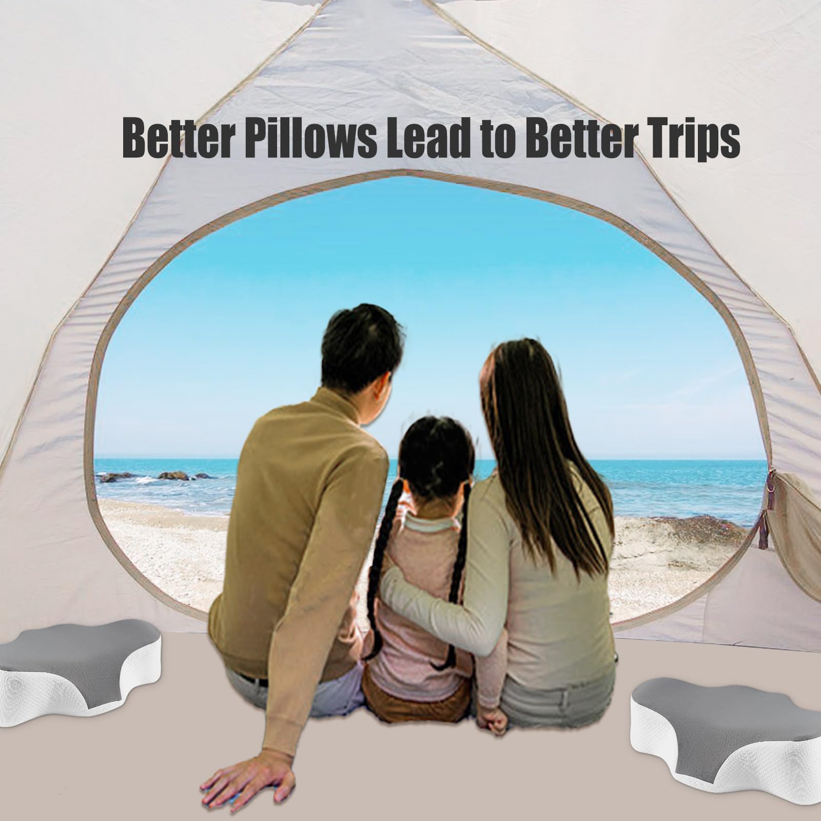 Bespilow pillow storage bag included for backpacking organization