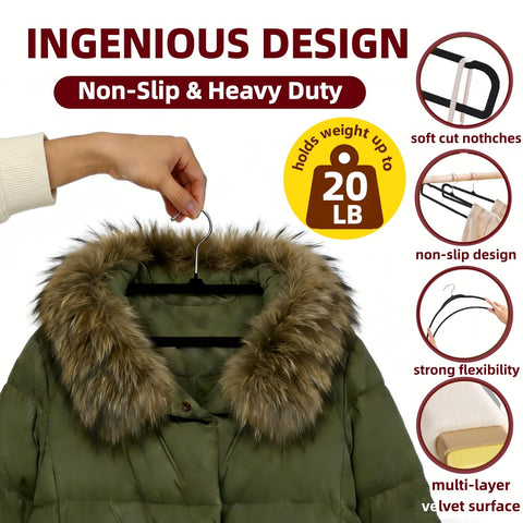 Besslly 360 swivel hook makes outfit selection quick and easy