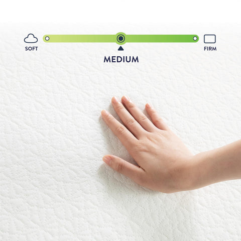 Best Price Mattress green tea infusion layer offers a calming, fresh feel.