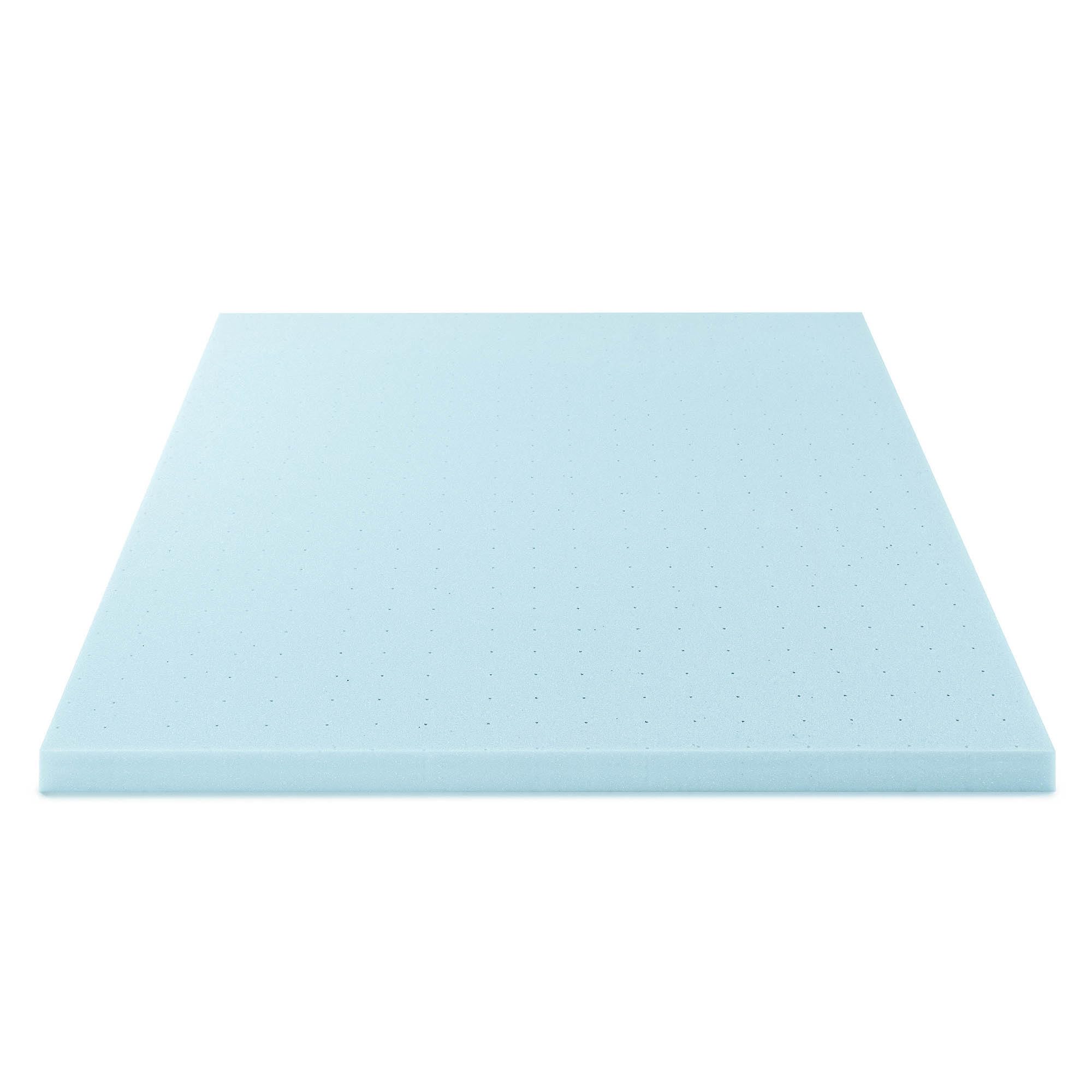 Best Price Mattress queen-size topper shown with standard sheets for easy upgrade.