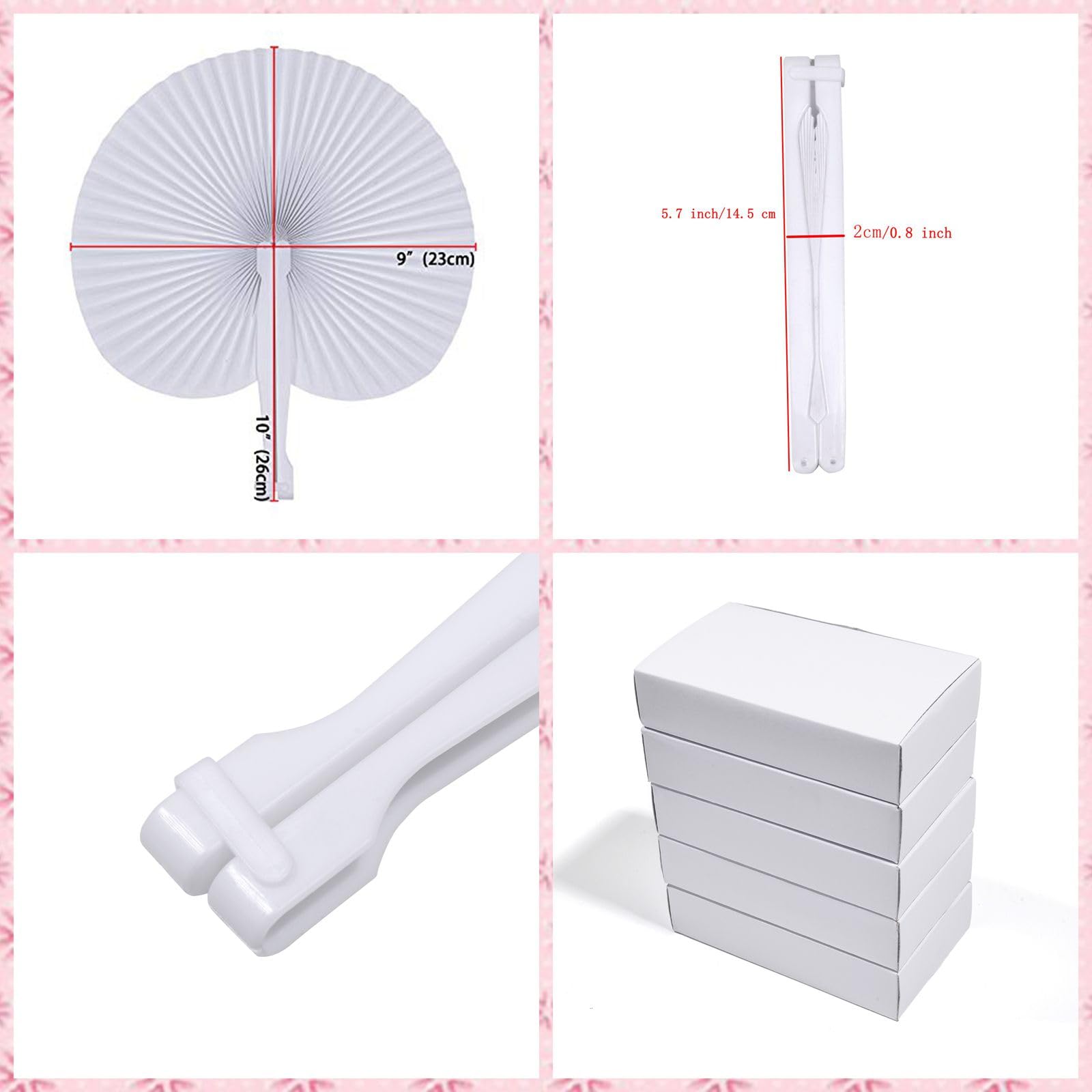 Bestage foldable handheld fans shown for portable summer cooling.