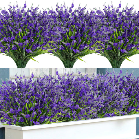 Besteek lavender artificial gift pack offers thoughtful decor option for homes.