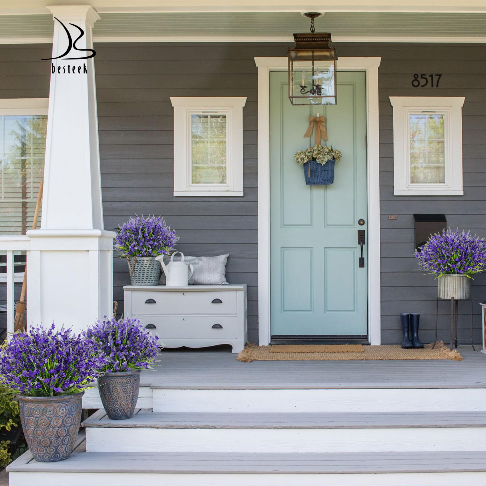Besteek lavender flowers detachable stems let you shape arrangements easily.