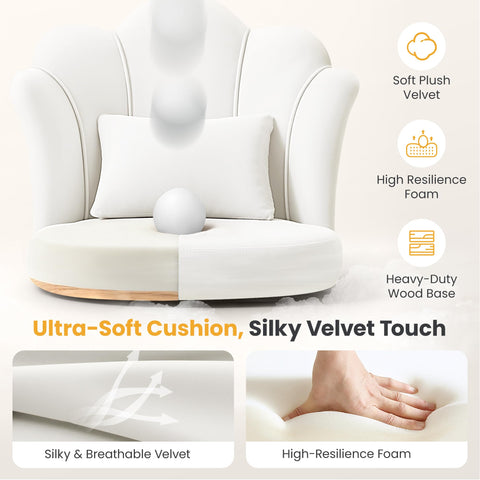 BestGlory adjustable feet stabilize the chair on irregular surfaces.