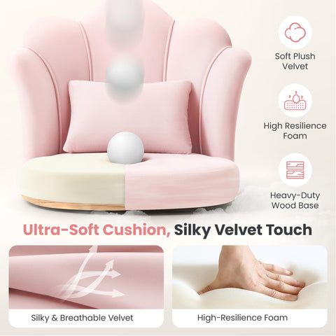 BestGlory Petal vanity chair shown during quick, tool-free assembly.