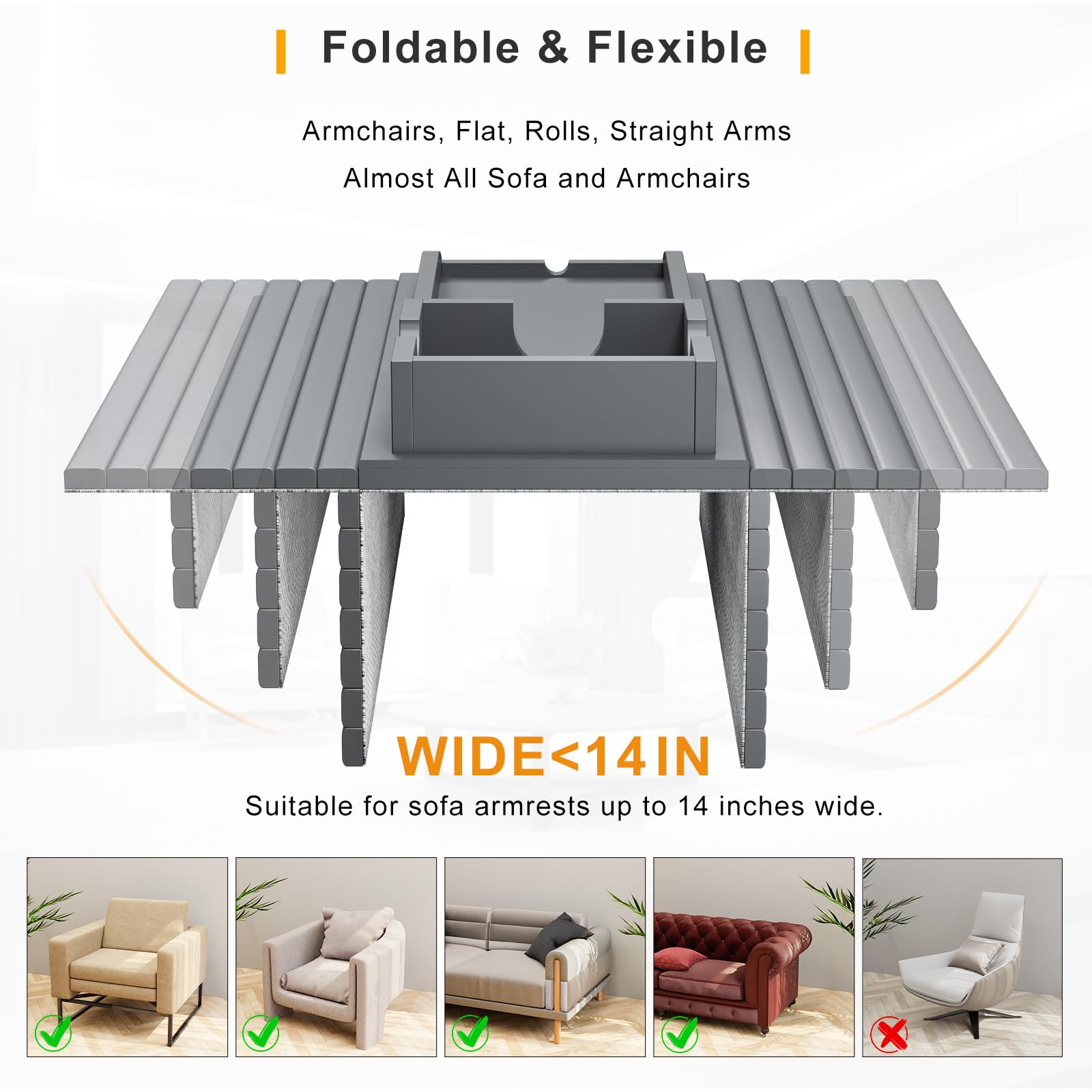 Bestjing anti-slip cup holder prevents spills on the sofa.