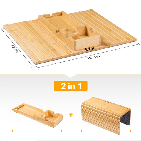 Bestjing durable, sleek tray enhances on-couch organization.