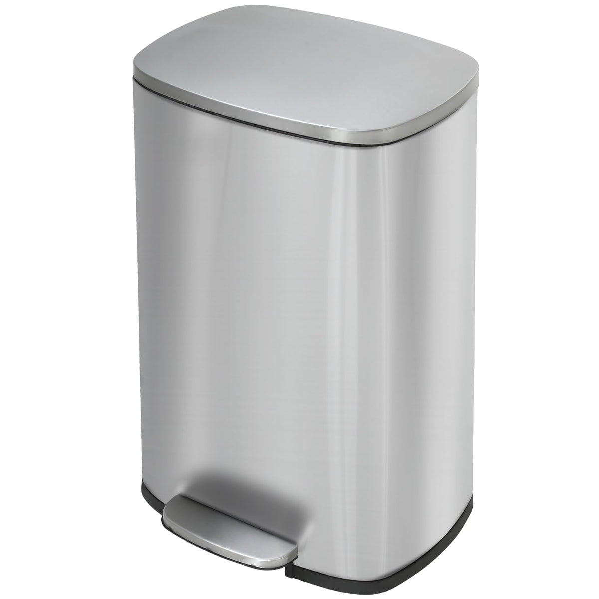 BestMassage 13-gallon trash can with lid seals odors in the kitchen.