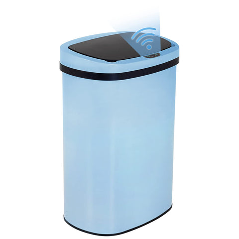 BestOffice 13-gallon automatic trash can with lid for hands-free use