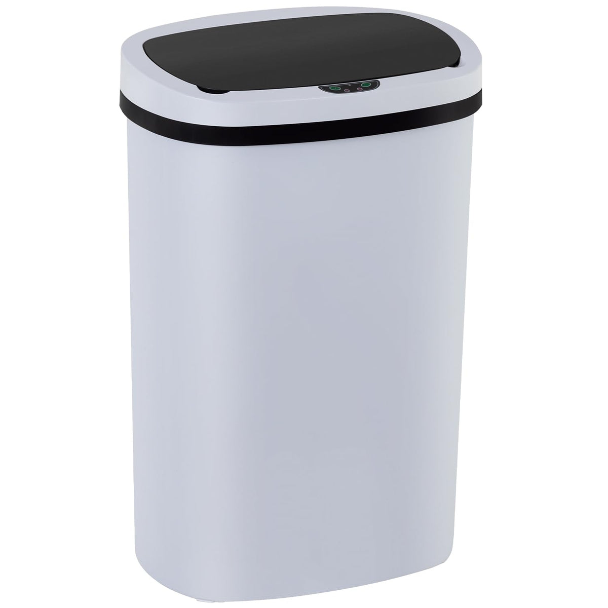 BestOffice 13Gal automatic trash can lid open, showcasing touchless operation