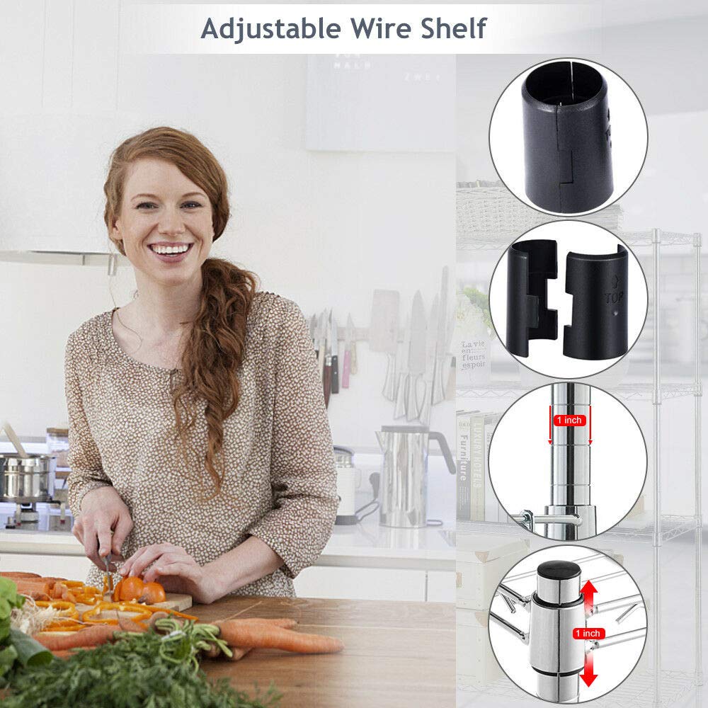 BestOffice chrome shelving open-design keeps items visible and accessible