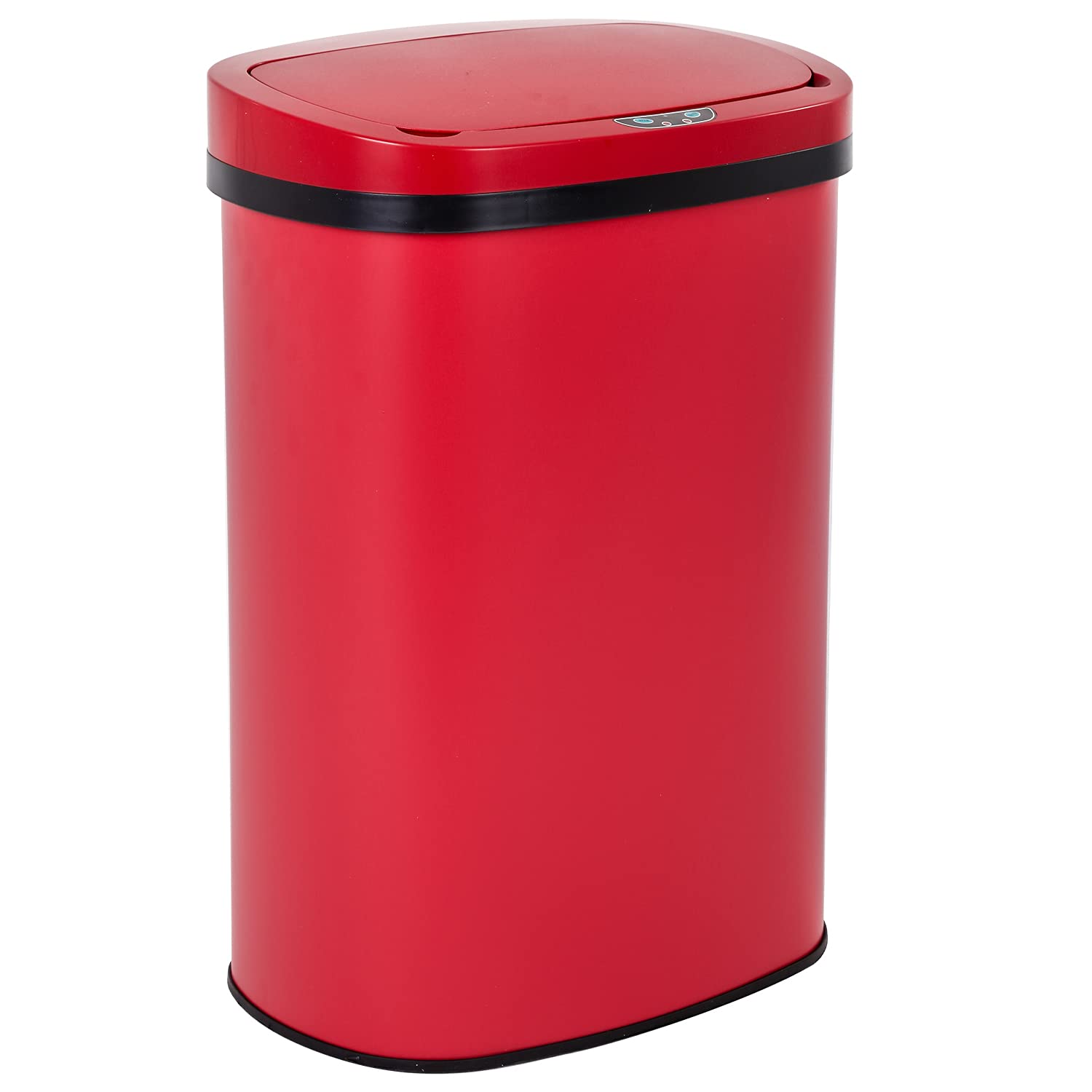 BestOffice automatic trash can with sensor lid enables hands-free disposal in busy kitchens.