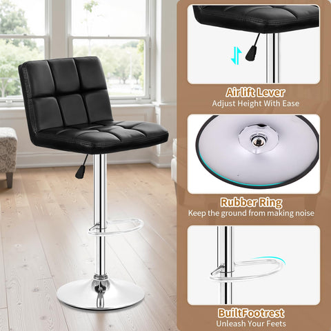 BestOffice bar stools are easy to assemble with four screws.