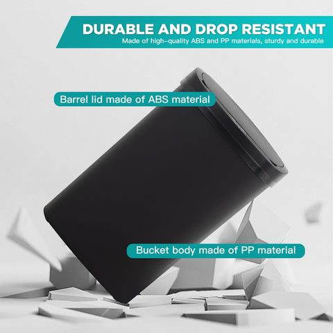 BestOffice battery-powered trash bin operates quietly for busy spaces.